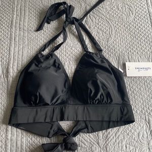 Loop strap, halter bikini top only